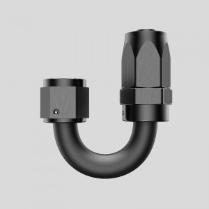 Алуминиев резач стил въртящ се маркуч краища 0/30/45/60/90/120/150/180 градуса подходяща женска an4 an6 an10 an12 an16 an20